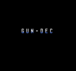 Gun-Dec (Japan) Title Screen